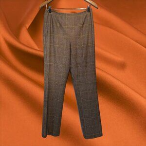 Vintage Women's Dana Buchman Wool Lined Plaid Dress Pants Size 6